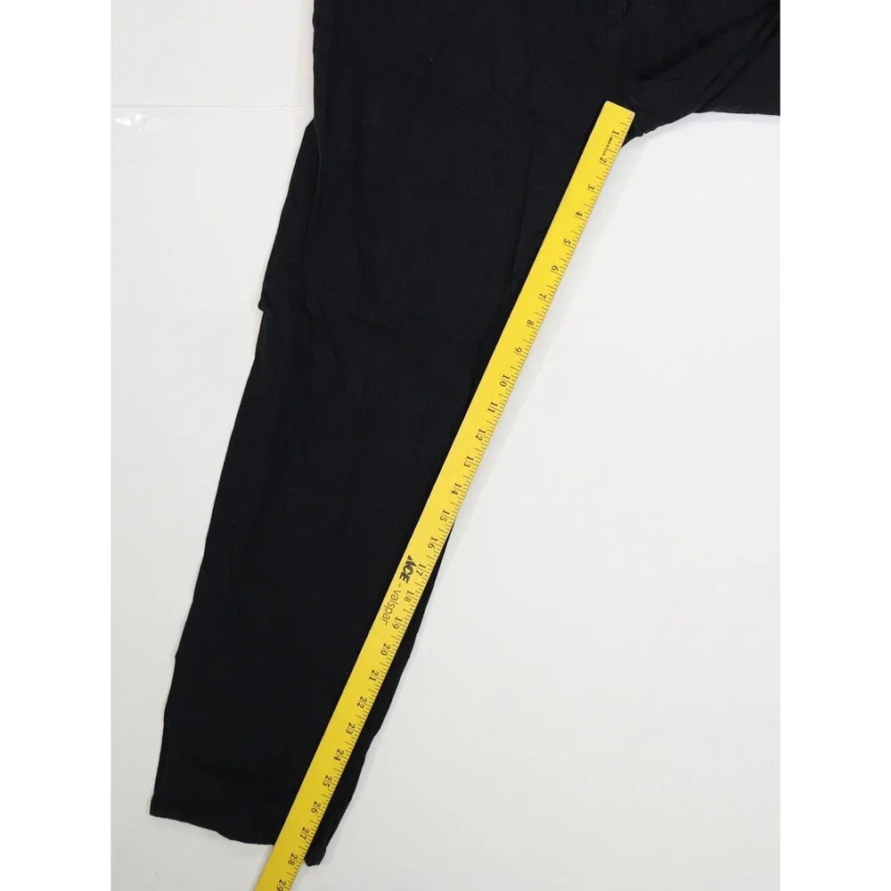 Massimo Dutti Jogger Pants Mens 36x30 Black Elastic Waist Finest Italian Fabric - Picture 3 of 11
